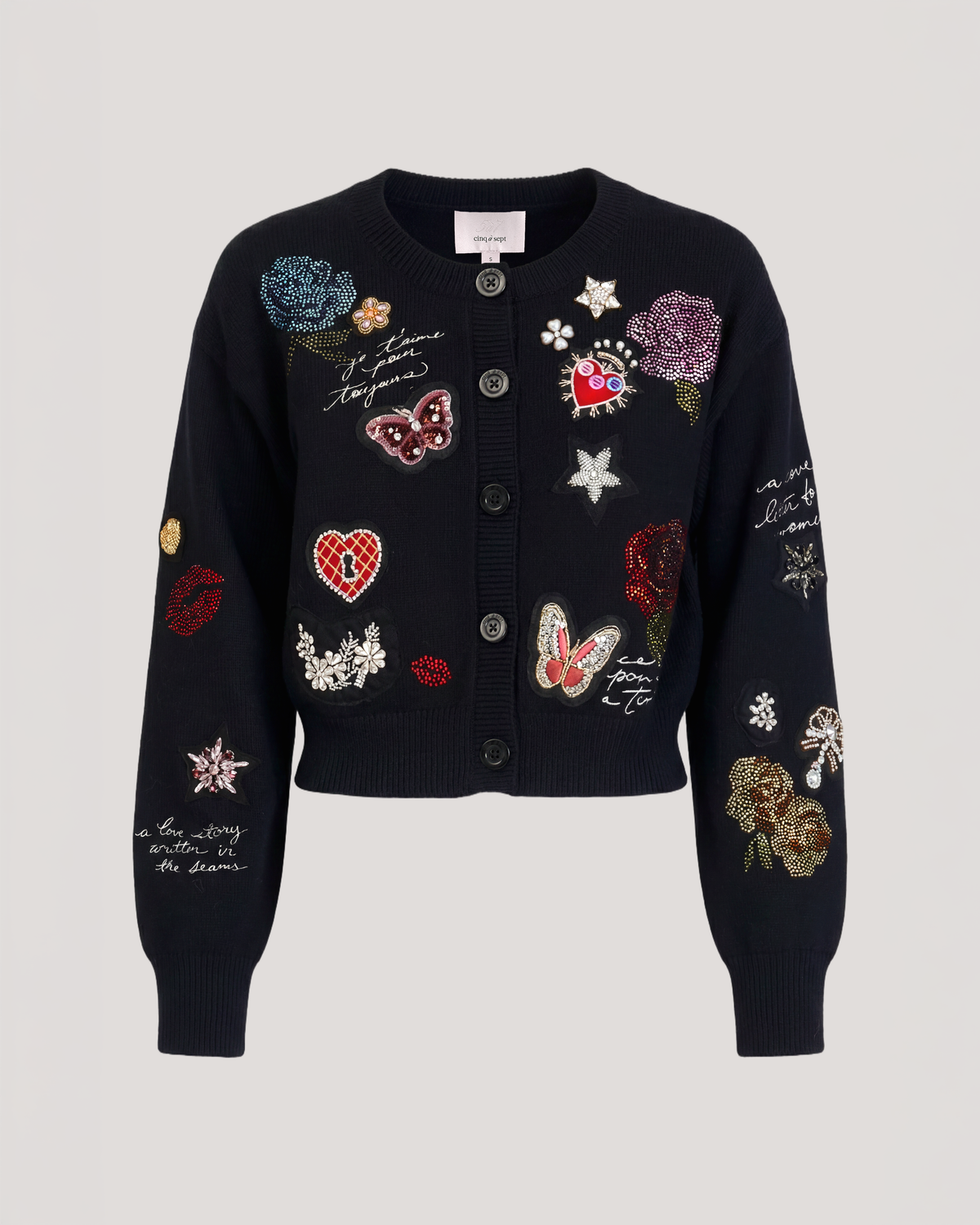Black Lisette Cardigan