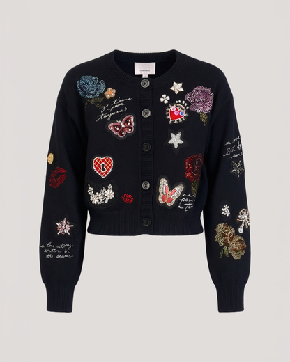 Black Lisette Cardigan