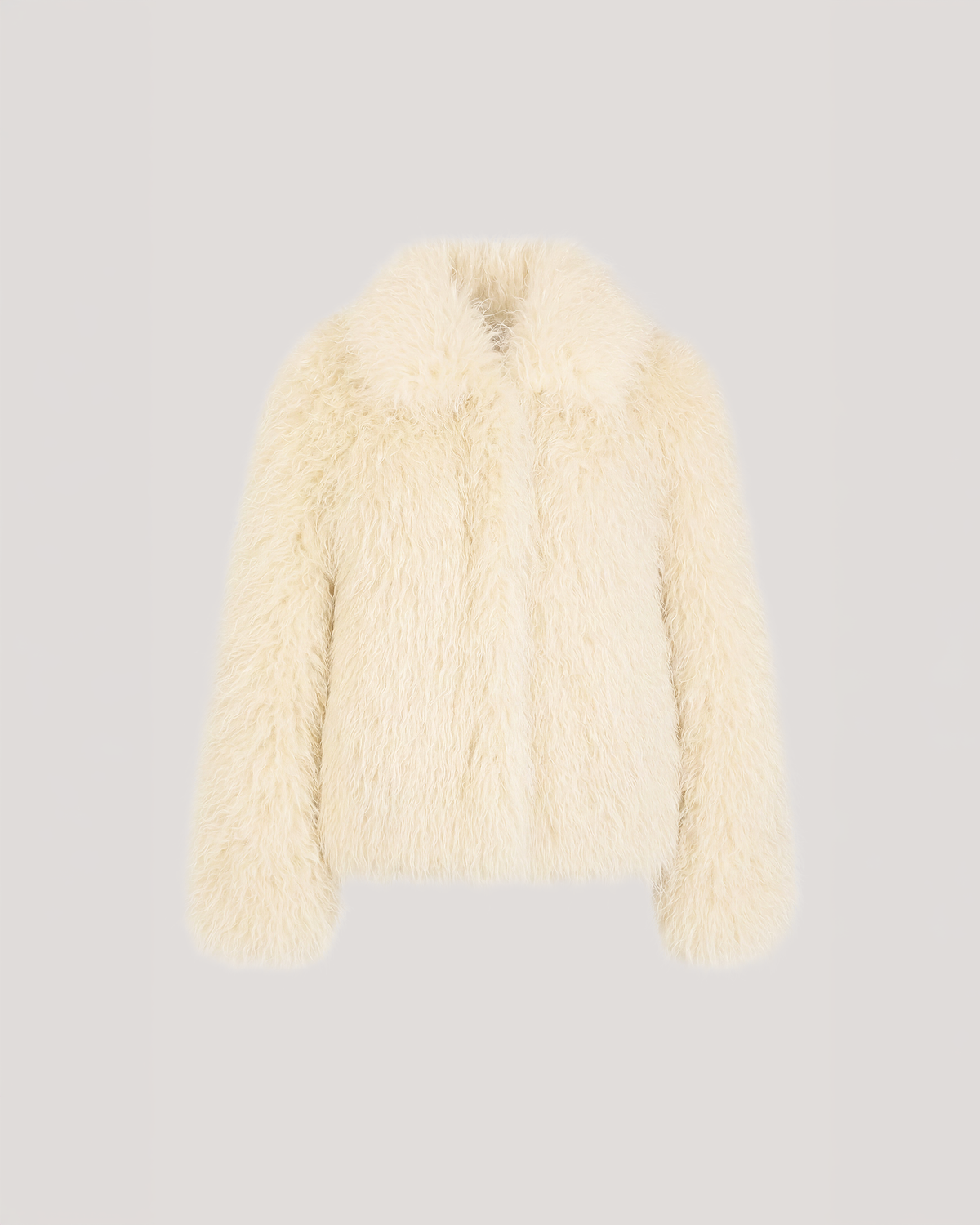 Dark Gardenia Curly Lamb Geraldine Coat