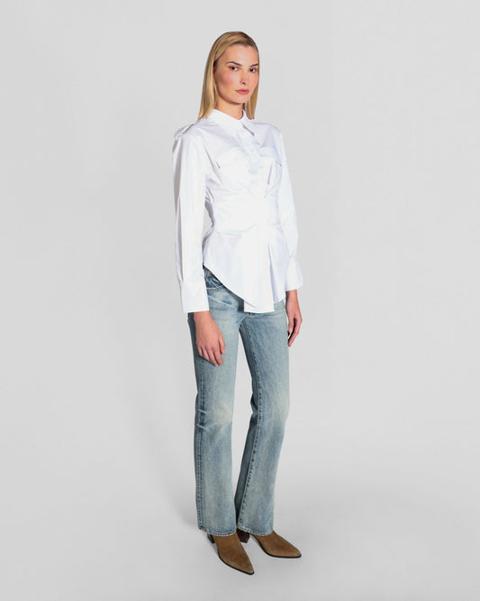 Nemesis Cinched Epaulet Shirt