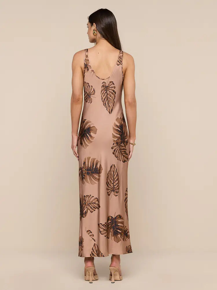 Akiya Satin Maxi Dress
