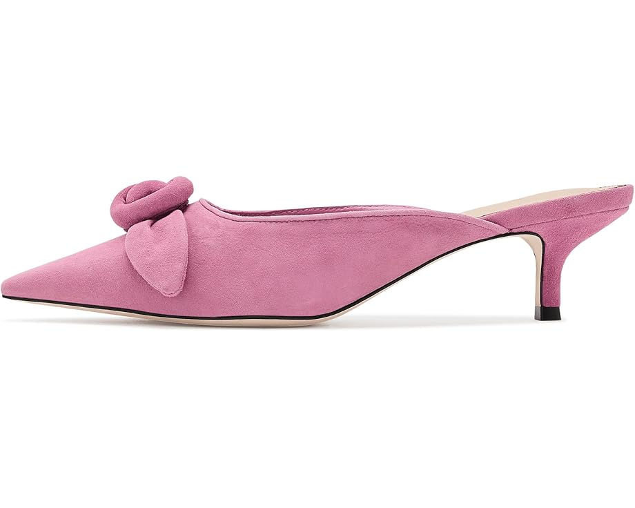 Smoky Lilac Layla Suede Kitten Heel Mule