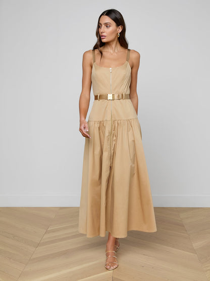 Macadamia Brown Rima Maxi Dress