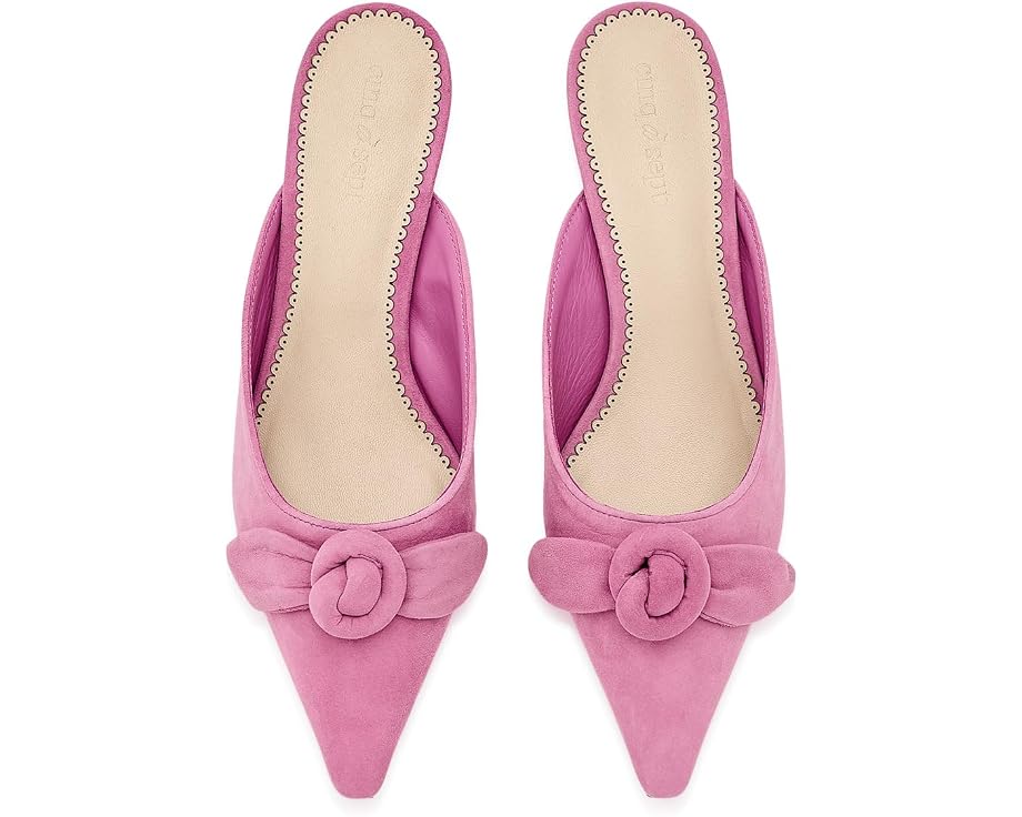 Smoky Lilac Layla Suede Kitten Heel Mule