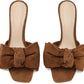 Toffee Felicity Suede Mule