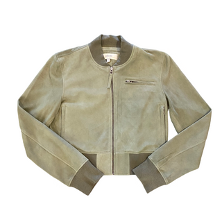 Collins Suede Jacket Sage