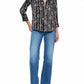 Black Cable Chain Dani Blouse