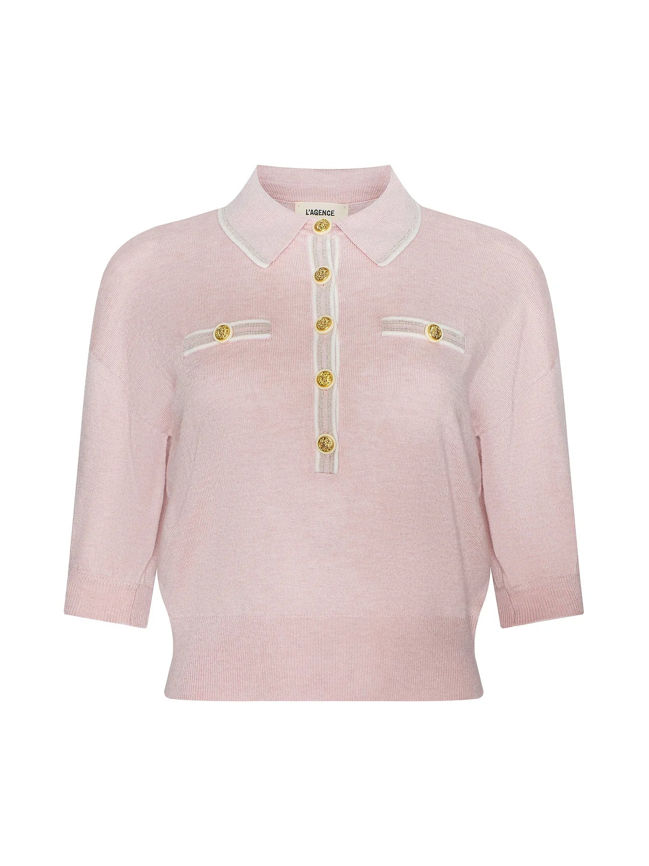 Masaki Cropped Sweater in Nectar Pink