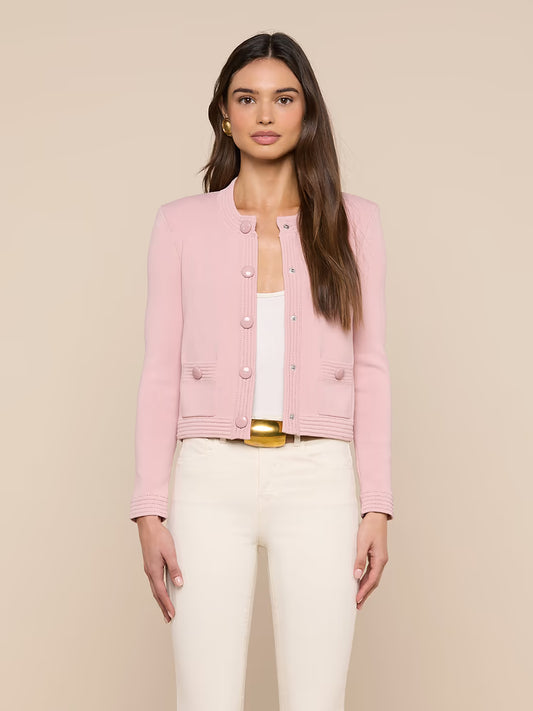 Rose Patsy Cropped Cardigan