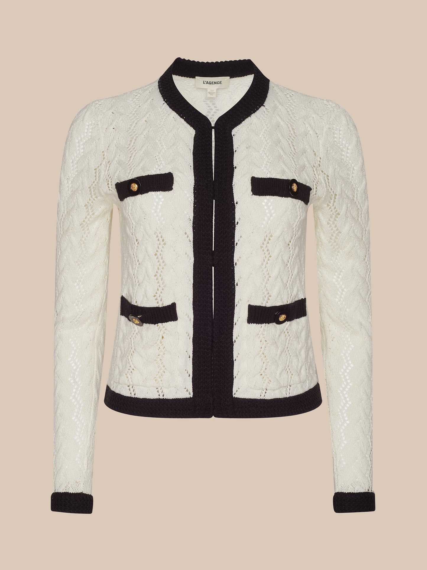 Zephyra Pointelle Cardigan