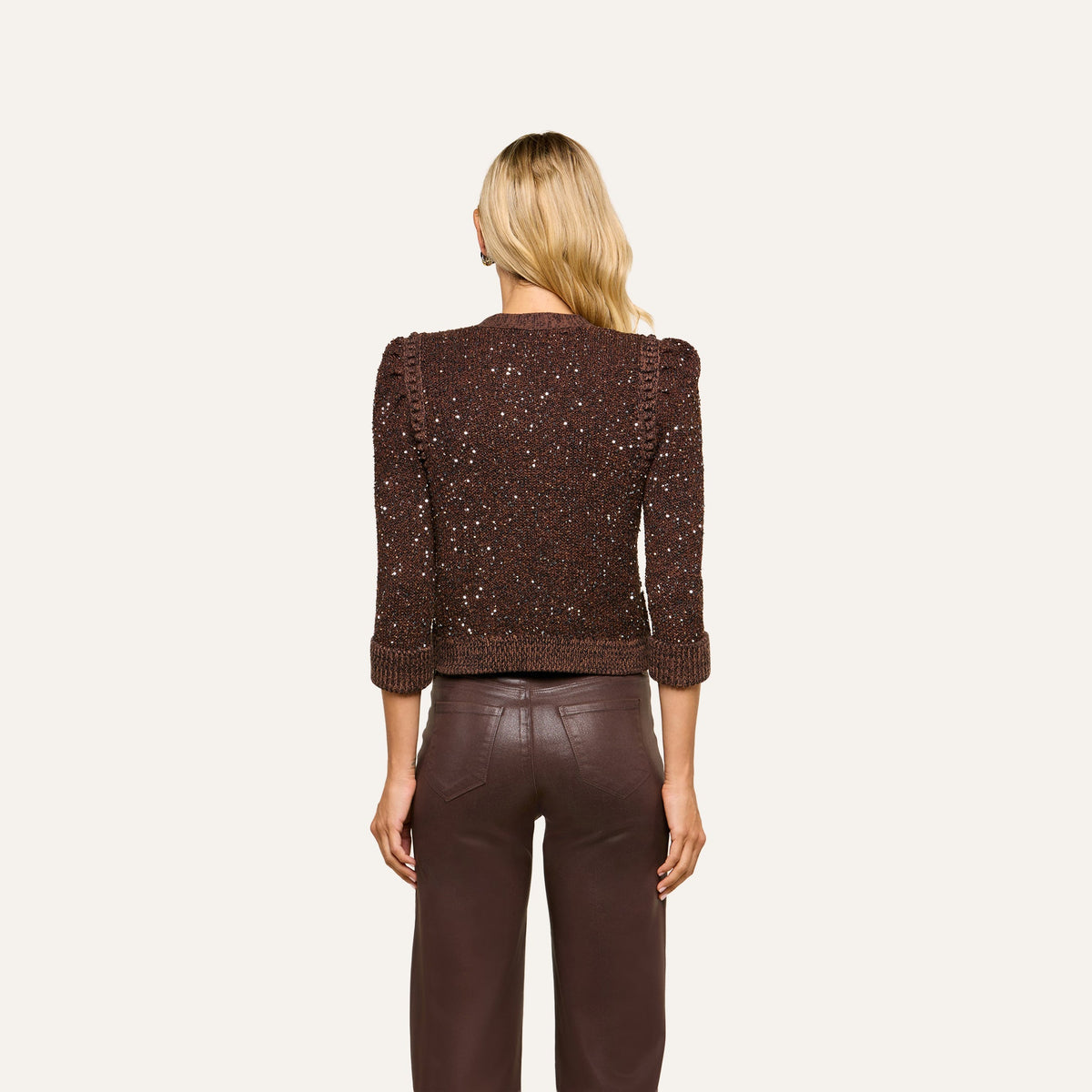 Black Java Thistle Sequined Cardigan