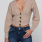 HAIL V NECK CABLE CARDIGAN