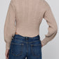 HAIL V NECK CABLE CARDIGAN