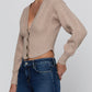 HAIL V NECK CABLE CARDIGAN