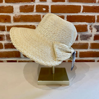 Ivory Paperbraid Backless Hat