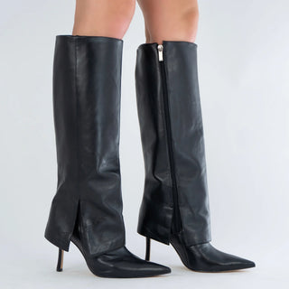 Ricky Black Leather Boot