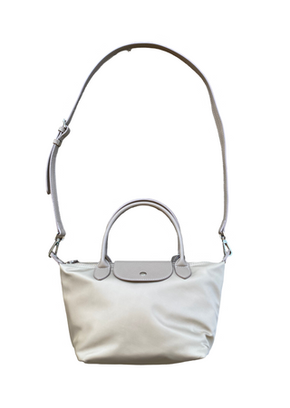 Small Nylon Crossbody Tote Sand