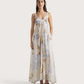 Printed Ramie Voile Maxi Dress