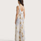 Printed Ramie Voile Maxi Dress
