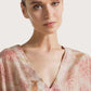 Blended Linen Organza Midi Dress