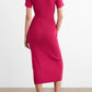 Crushed Raspberry Agnes Short Sleeve Cardi Dress