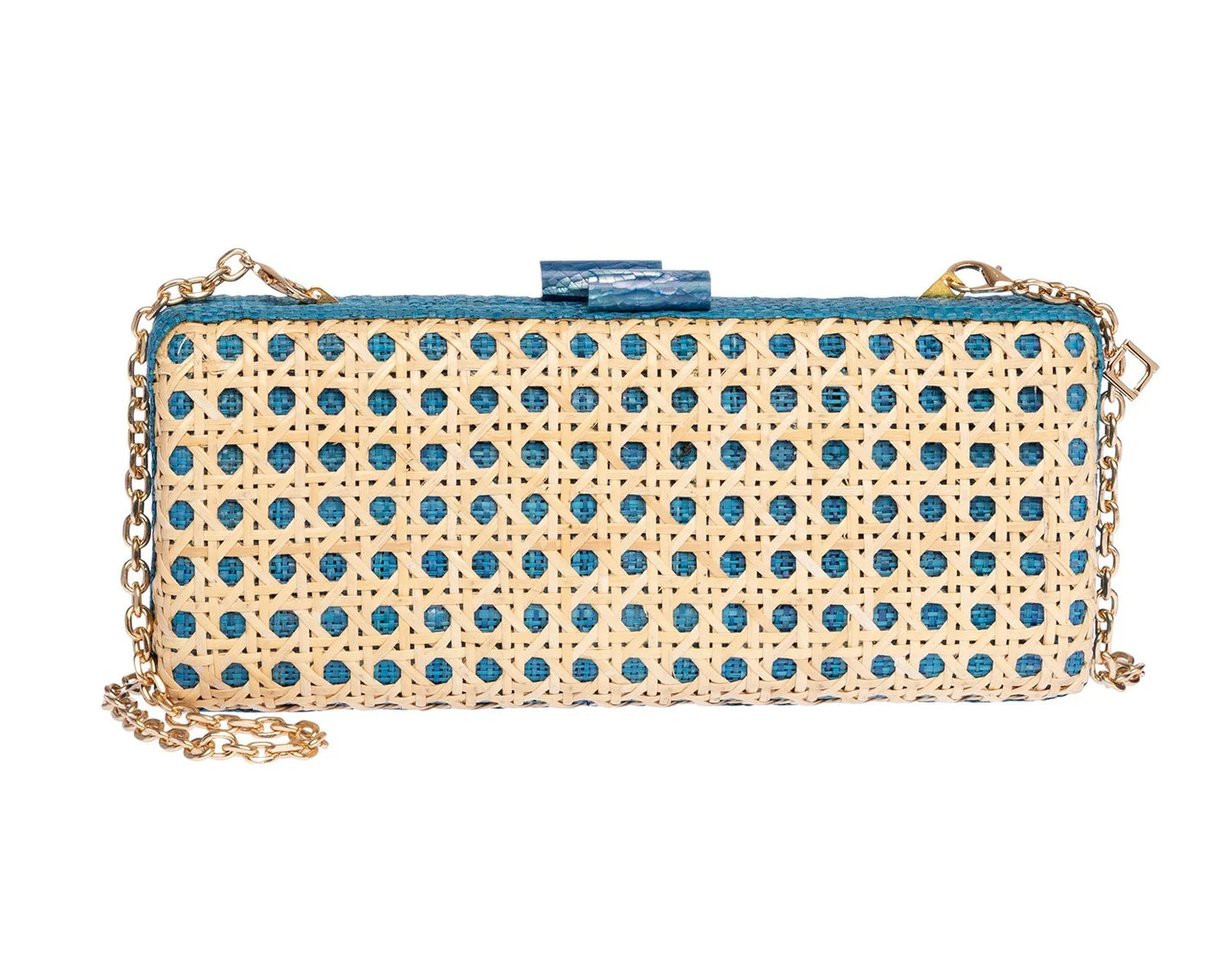 OCEAN BLUE ALESSANDRA CLUTCH