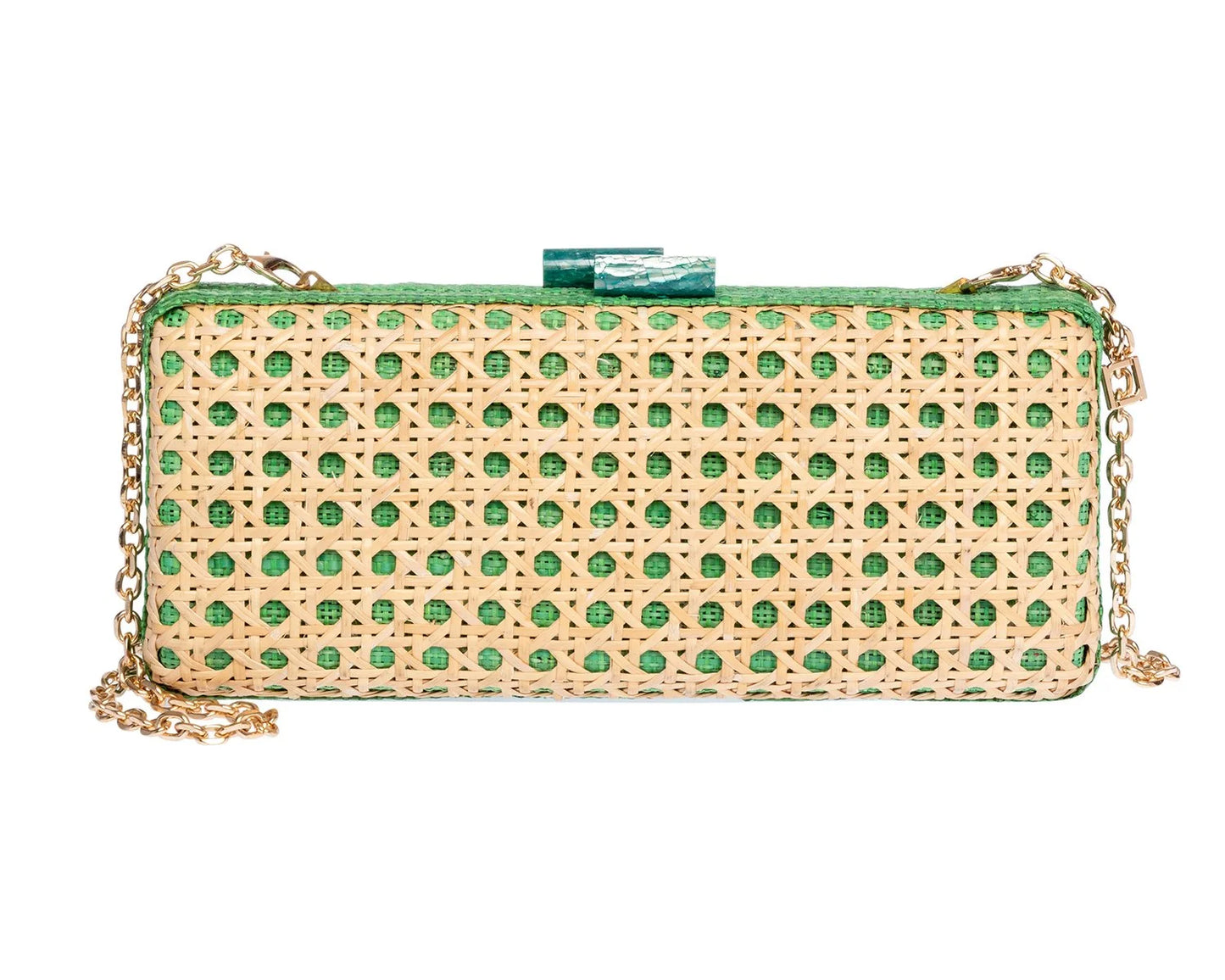 GREEN ALESSANDRA CLUTCH