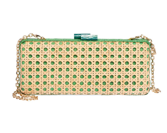 GREEN ALESSANDRA CLUTCH