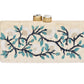 BLUE FLORAL ALESSANDRA CLUTCH