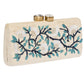 BLUE FLORAL ALESSANDRA CLUTCH