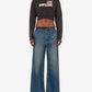 Wide Leg Denim Pants