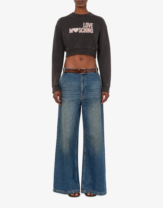Wide Leg Denim Pants