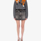 Grey Orange Fox Sweater