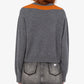 Grey Orange Fox Sweater
