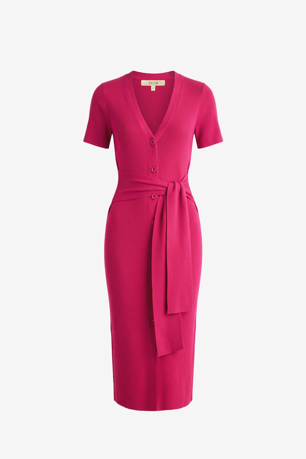 Crushed Raspberry Agnes Short Sleeve Cardi Dress