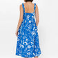 Tie Strap Pocket Midi Dress Audubon Blue