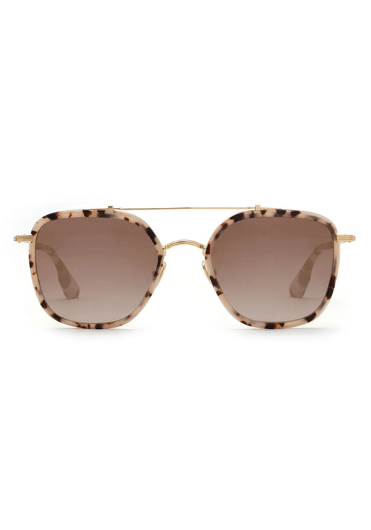 AUSTIN 24K Titanium + Matte Oyster Mirrored Sunglasses