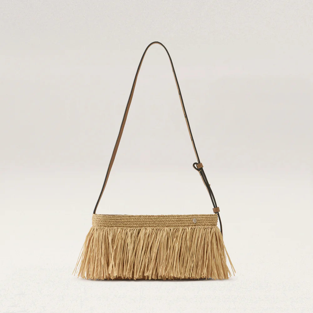 Dawn Raffia Fringe Crossbody