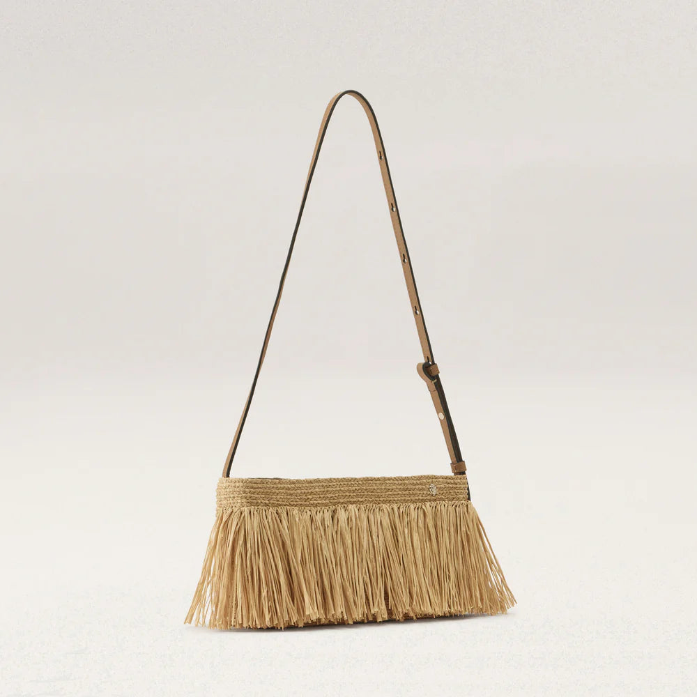 Dawn Raffia Fringe Crossbody