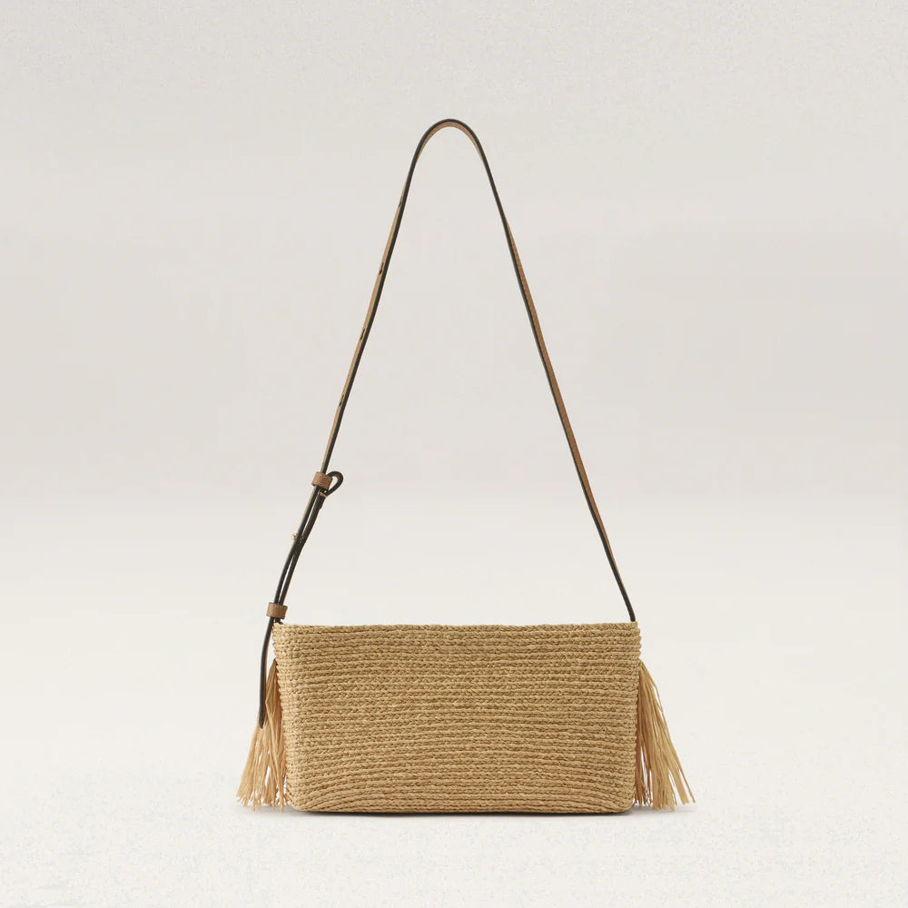 Dawn Raffia Fringe Crossbody