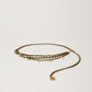 Madelyn Black Gold Chain Belt