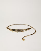 Madelyn Black Gold Chain Belt