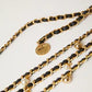 Madelyn Black Gold Chain Belt