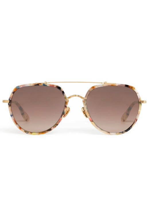 BAKER 18K Titanium + Gelato Mirrored Sunglasses