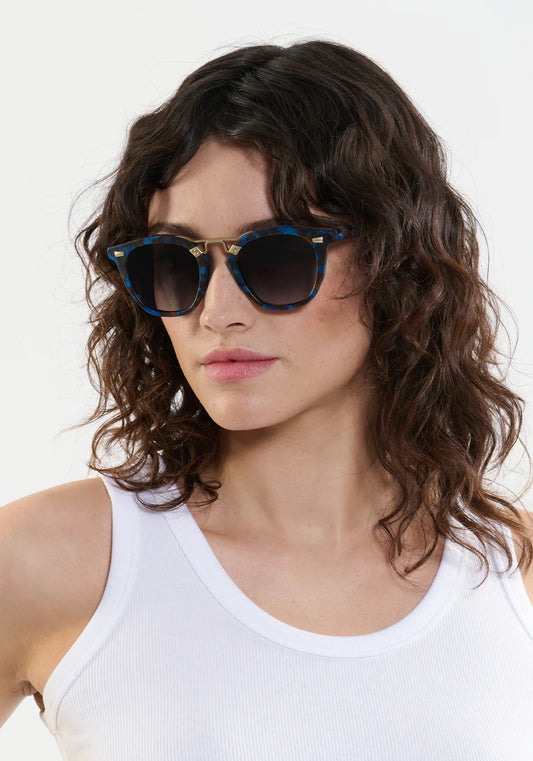 BEAU Matte Blue Steel 12K Sunglasses