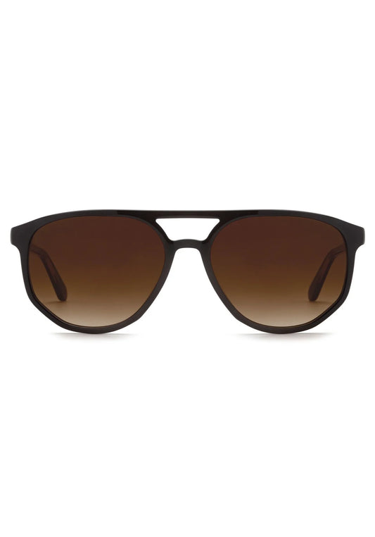 BRANDO Black + Black Tea Sunglasses