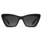 BRIGITTE NYLON Black + Black and Crystal Sunglasses