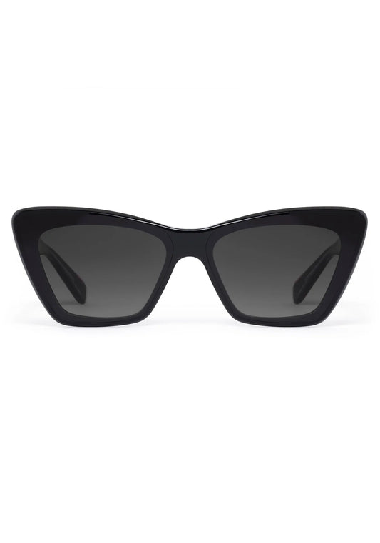 BRIGITTE NYLON Black + Black and Crystal Sunglasses