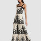 Saige Embroidered Tiered Maxi Dress