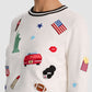 Carolann Americana Shrunken Pullover